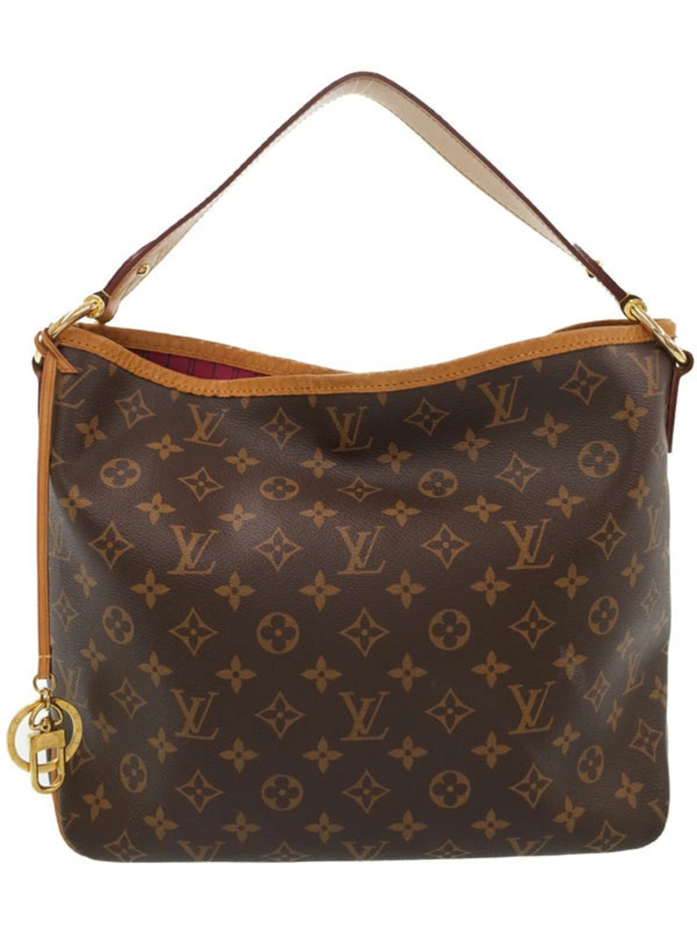 Louis Vuitton Monogram Delightful Hobo Shoulder Bag Canvas Leather Brown
